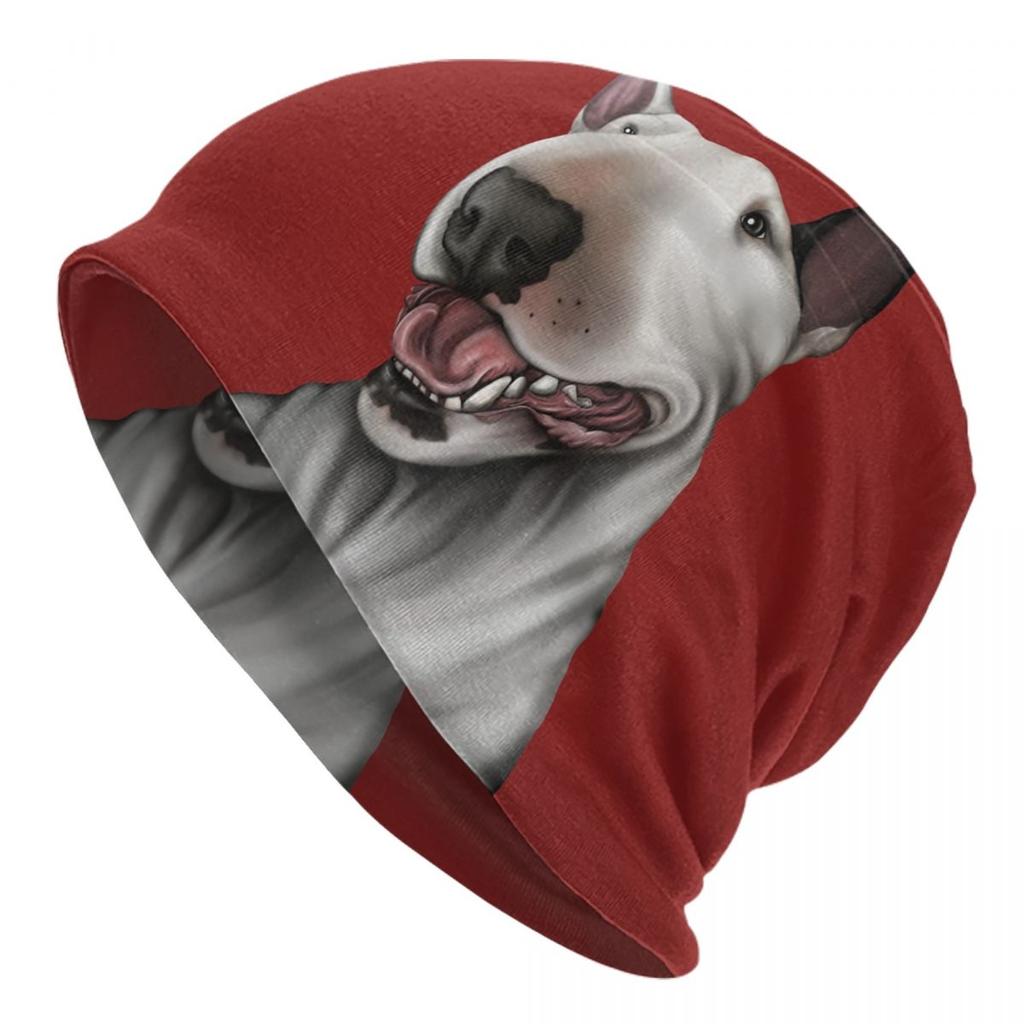 Английские шапки с черепами для бультерьера, уличная зимняя теплая женская вязаная шапка унисекс, шапка с капюшоном для животных, домашних питомцев, щенков