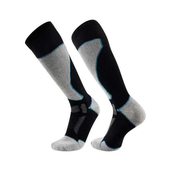 1 пара носков для катания на лыжах выше колена, зимние термоноски, теплые, противоскользящие, ветрозащитные, для сноуборда