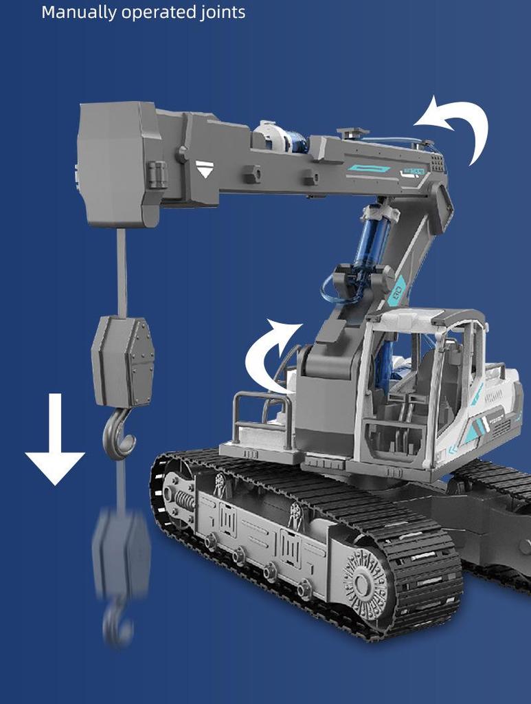 Гидравлический DIY Инженерный Транспорт STEM Научный Набор: Гусеничный Бульдозер Экскаватор Игрушка