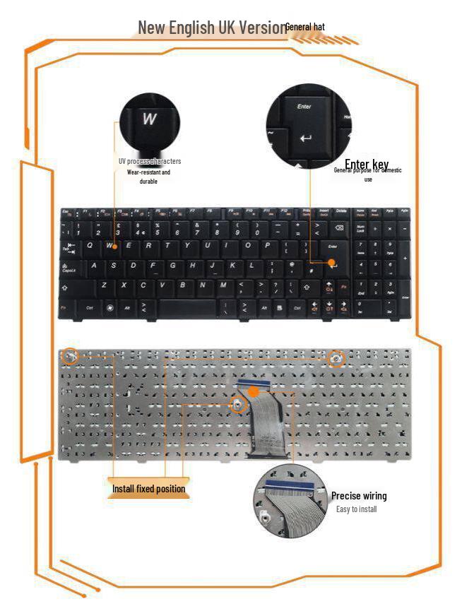 Запасная клавиатура для ноутбуков Lenovo IdeaPad G560/G560A/G565/G560L/G565A