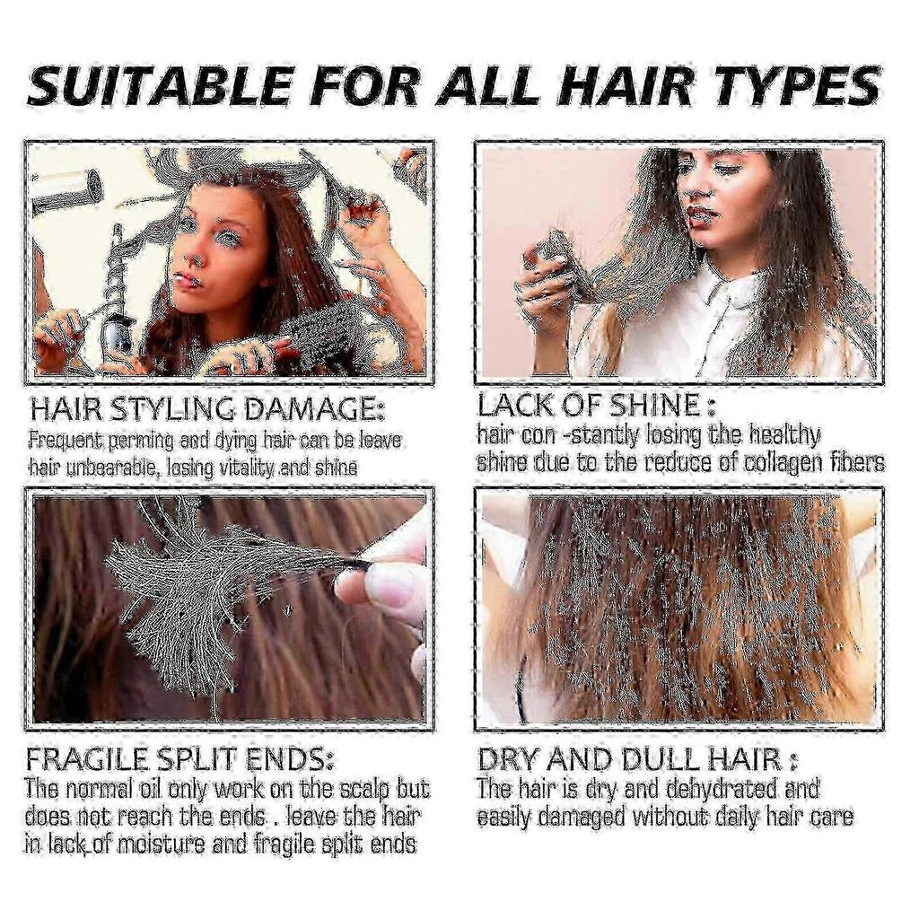 EELHOE hair brightening spray repair dry and manic hair moisturizing hair damaged hair care spray -