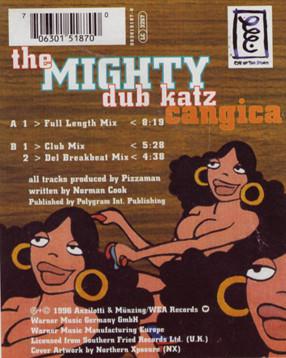 12-дюймовая пластинка MIGHTY DUB KATZ Cangica 0630151870 Eye Of The Stor 1996 Германия Dance Electronica Б/у