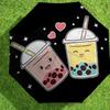 1 шт. Зонт с рисунком бабл-ти, автоматическое открытие и закрытие, высококачественный дорожный зонт, c1128094