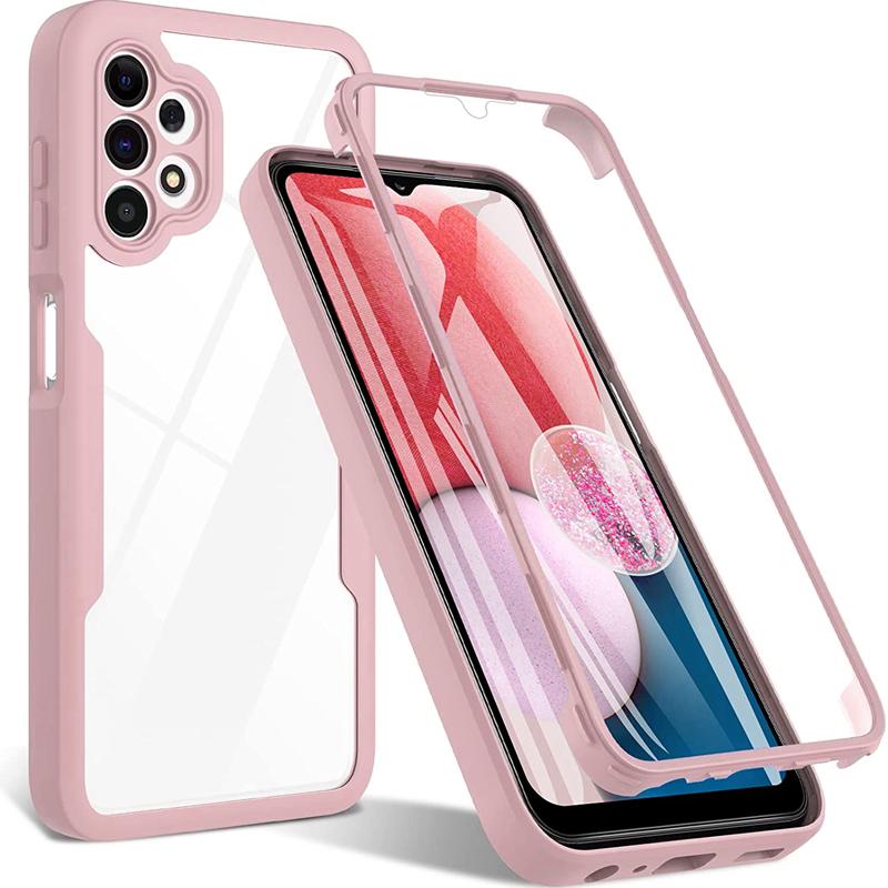 360-градусный защитный цветной бронированный чехол для телефона Samsung Galaxy A34 A54 A04S A05S A15 A25 A35 A55 A33 A53 A73 5G A22 A52 A52S A72 4G