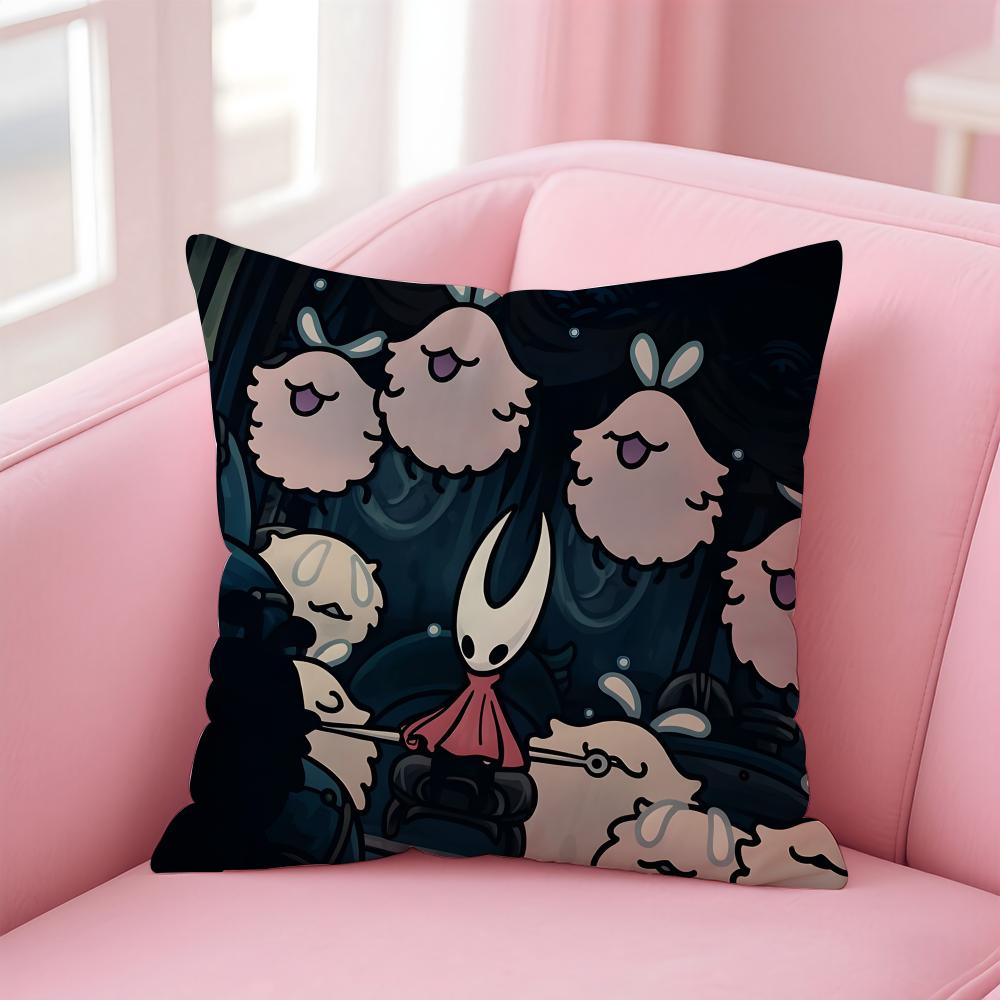 Игровой Чехол для Подушки HHollow Knight Silksong Наволочка Ультра Мягкая Кожаная Ткань Облачный Комфорт Скрытая Молния