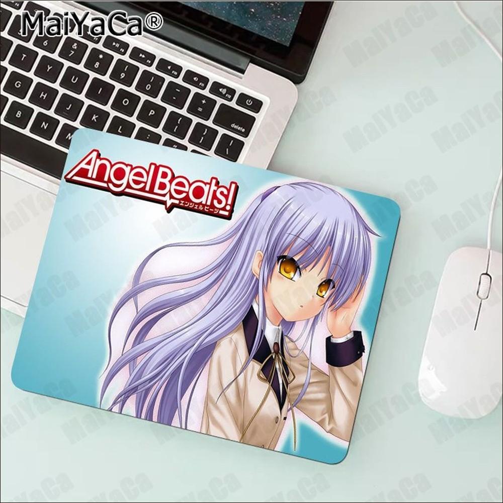 Коврик для мыши Angel Beats Аниме Резиновый Маленький Утолщенный Коврик для мыши Игровой Клавиатурный Настольный Коврик Канцелярские Товары Декор Комнаты Коврик для мыши