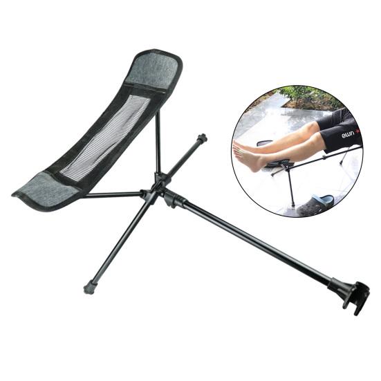 Reclining Chair Footrest Sturdy Construction Ultralight Aluminum Alloy Folding Fishing Camping Chair Foot Rest Retractable Stool Attachable Leg Rest
