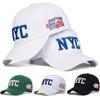 Unisex NYC Letter Embroidery Baseball Caps Adjustable Casual Hats Spring and Autumn Outdoor Sunscreen Hat