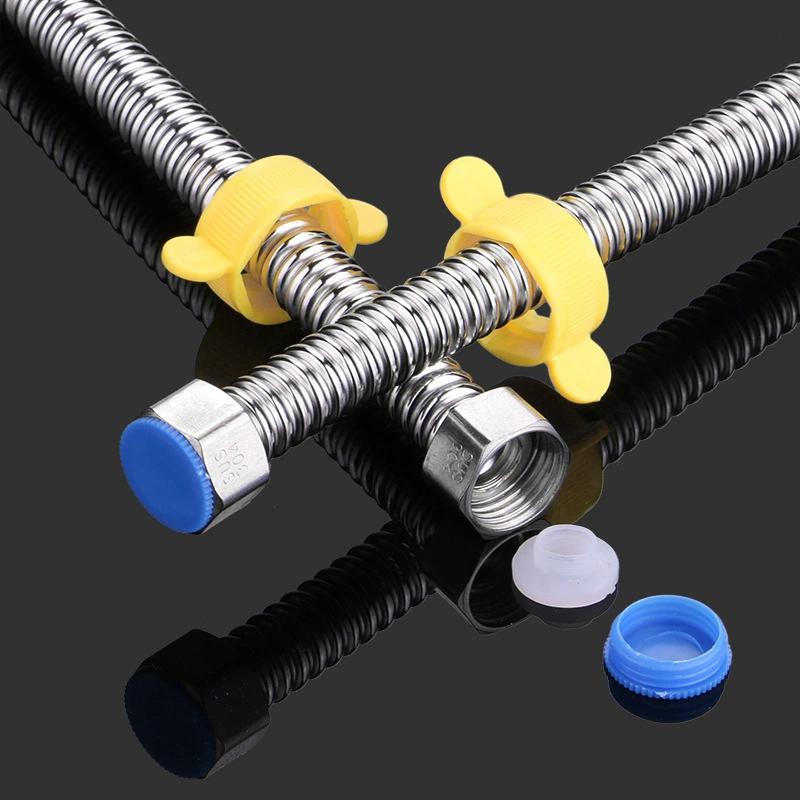 304 Stainless Steel Basin&Toilet Water Weaved 1/2"plumbing Hose,bathroom Heater Connect Corrugated Pipes with Wrench Pipe