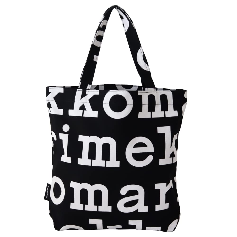 Сумка-тоут Marimekko Logo Notko, Черный x Кремовый (99)