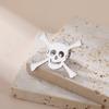 LIKGREAT Skull Brooch for Men Women Skeleton Bone Pin Badge for Shirt Hats Backpacks Stainless Steel Jewelry Halloween Gift