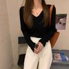 2025 Early Autumn V-Neck Loose Pullover Sweater for Women