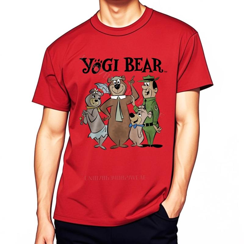 Tee shirt Casual Casual Tee Cotton Summer Tshirt Yogi Bear And Friends Cartoon Fashionable Fashion Quick Dry T Shirt