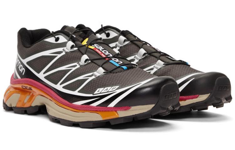 Men's Sneakers SALOMON XT 6 Low top Casual Trail Running Training City Commuting Running Shoes Unisex Gray