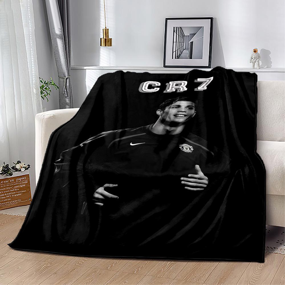 Ronaldo's Manchester Legacy Blanket Warmthful Decor Perfect for Couch Livingroom Office Four Seasons Multipurpose Warmthful Decor