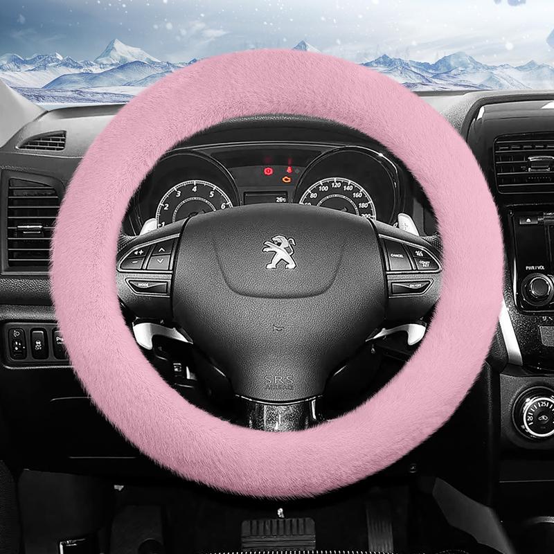 Подходит для Peugeot, длинноворсовая оплетка рулевого колеса, модная, теплая, противоскользящая, защитная, для 208 2008 308 508 5008 408 4008