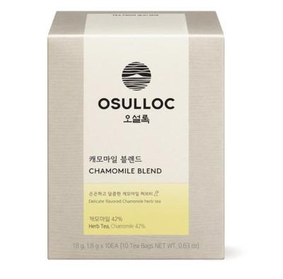 Osulloc Чайные пакетики «Пирамидка» с ромашковой смесью (10 сумок) – Премиальный корейский травяной расслабляющий чай