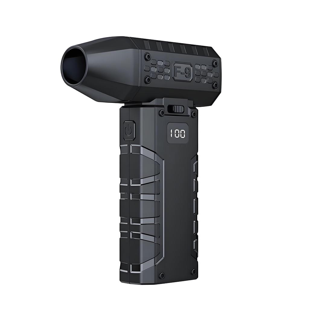 Mini Turbo Jet Fan 160000 RPM Digital Display Turbo Fan USB Rechargeable Brushless Motor Hair Dryer Powerful Blower With High Speed Duct Fan