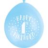Unique Party Латексные воздушные шары на первый день рождения (Упаковка из 10 шт.)