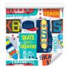Skateboards and Inscriptions Wallpaper for Living Room and Bedroom 50x1000