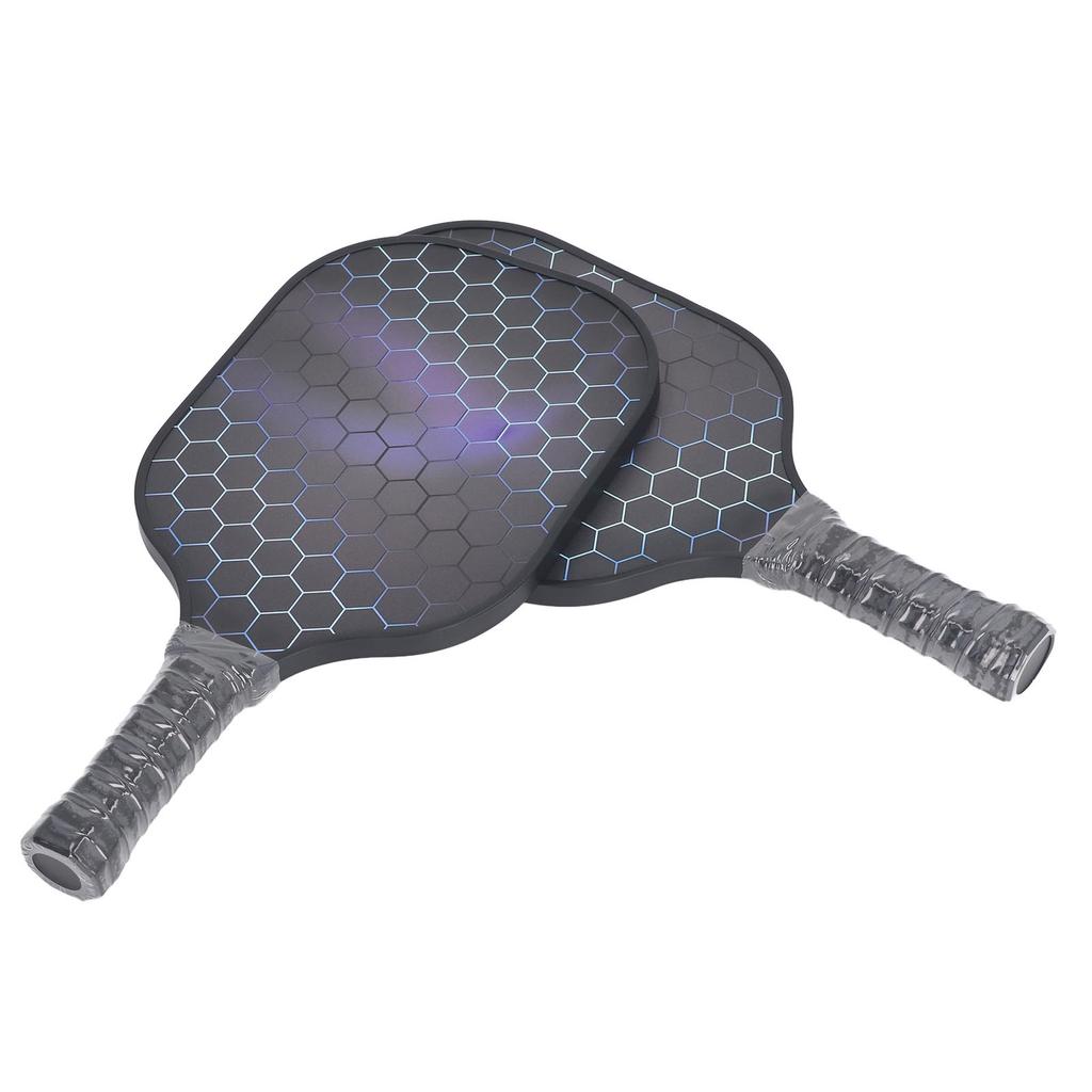 Набор из 2 ракеток для пиклбола, легкие ракетки из стекловолокна для пиклбола, с чехлом для переноски, для мужчин, женщин, начинающих, черная сумка