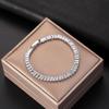 Minimalist Light Luxury Copper Bracelet with Zircon, 0.7mm Diamond Design - Versatile Fashion Jewelry