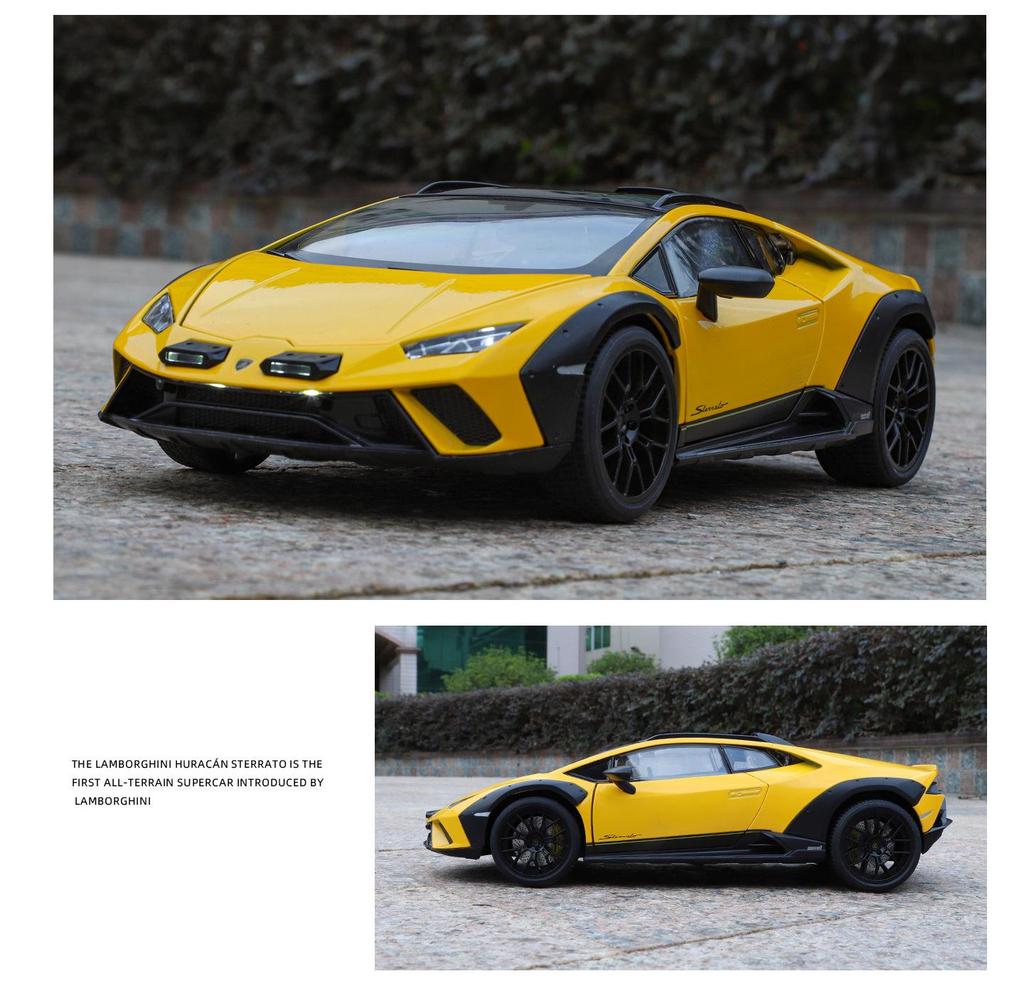 1:18 Alloy Series Lamborghini Bull Sound Light Model Car Toy