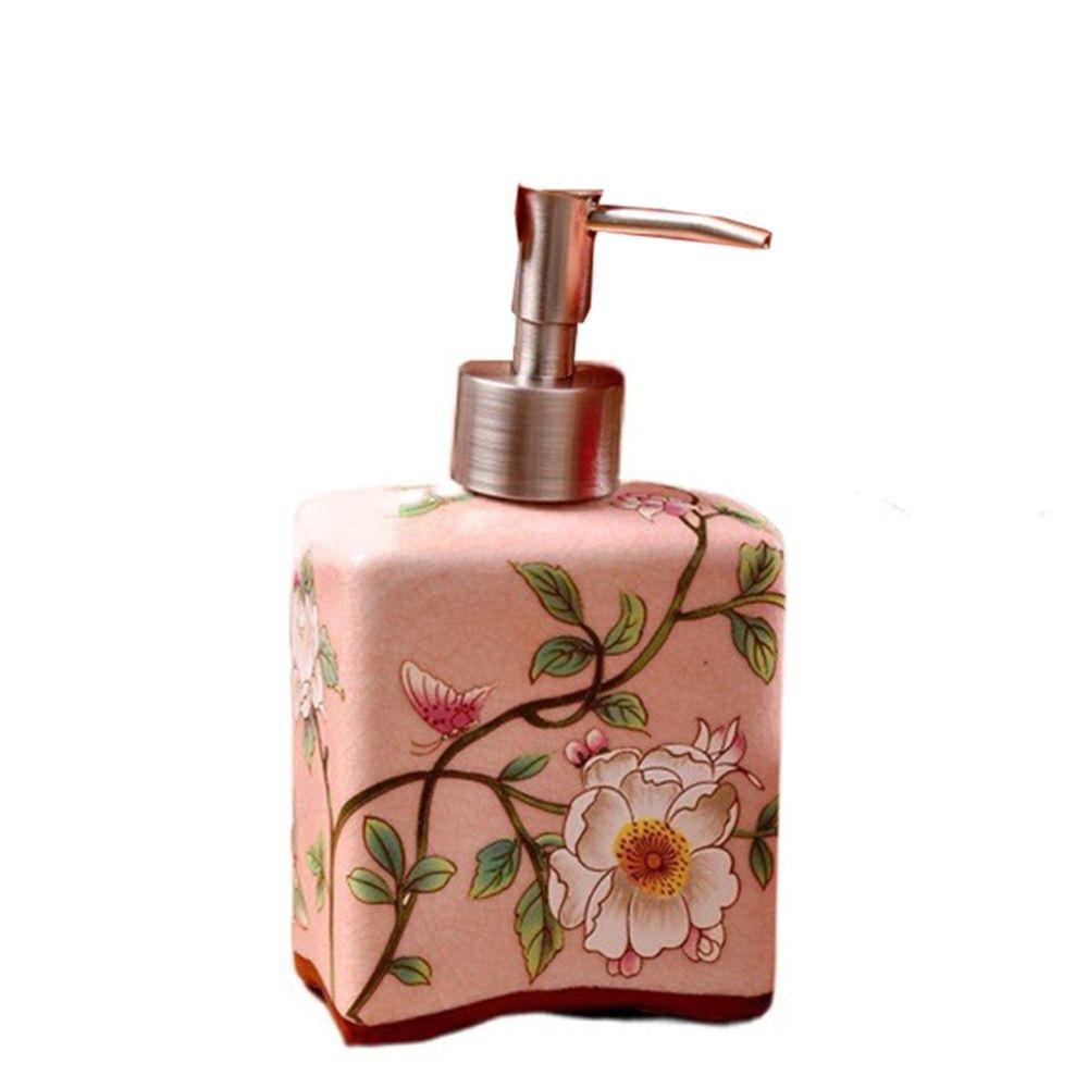 Refillable Hand Soap Dispenser Chinese Style Lotion Pump Bottles Shampoo Container  Home