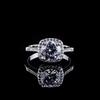 Imitation Zircon Ring, Women'S Light Luxury High-End Index Finger Ring, Diamond-Encrusted Wedding Ring