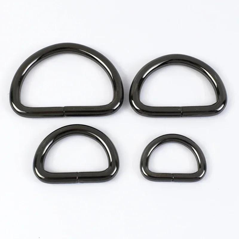 Meetee 10Pcs 13-50mm Metal Buckles Bag Strap O D Ring Buckle Backpack Belt Webbing Dog Collar Loop Clasp DIY Leather Accessories