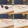 Fashion Oval Frame Sun Protection Glasses With Uv400 For Casual Women