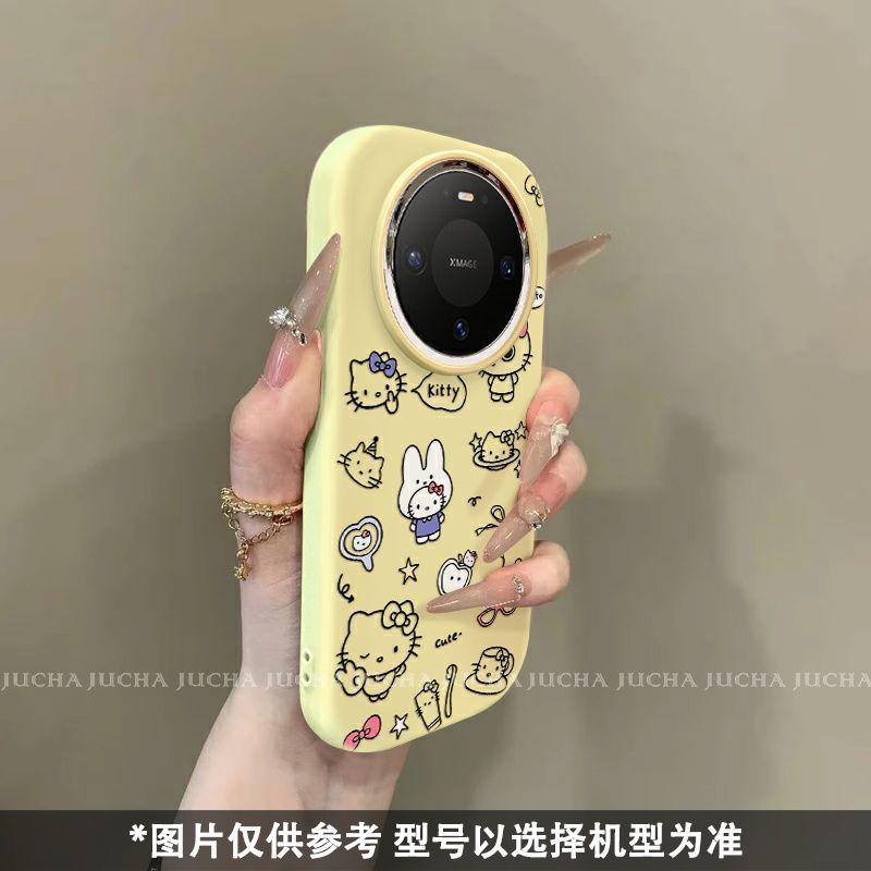 Применимо для чехла мобильного телефона Huawei mate11 продвинутое ощущение милый HUAWEImate11pro парная линия Hello Kitty