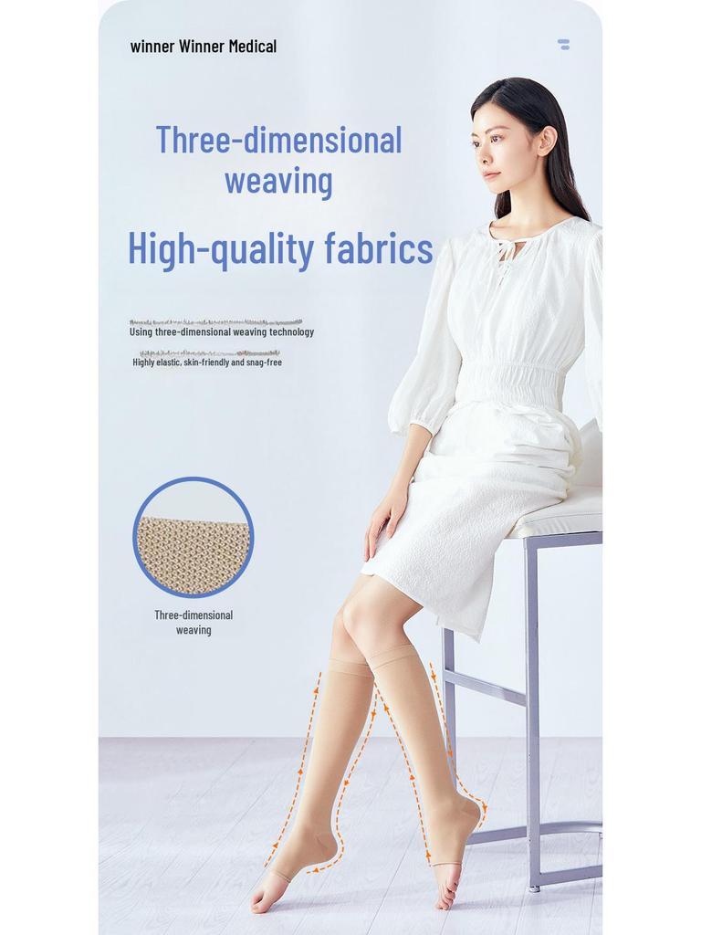 Winner Steady Medical чулки для ног от варикозного расширения вен: Эластичные поддерживающие носки средней длины для женщин уровня II