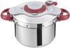Скороварка Tefal объемом 6 л из нержавеющей стали для 4–6 человек, совместимая с газовым огнем IH, простая в использовании, гарантия 10 лет, Minit Easy Ruby P4620769, открывающаяся/закрывающаяся «Crypso»