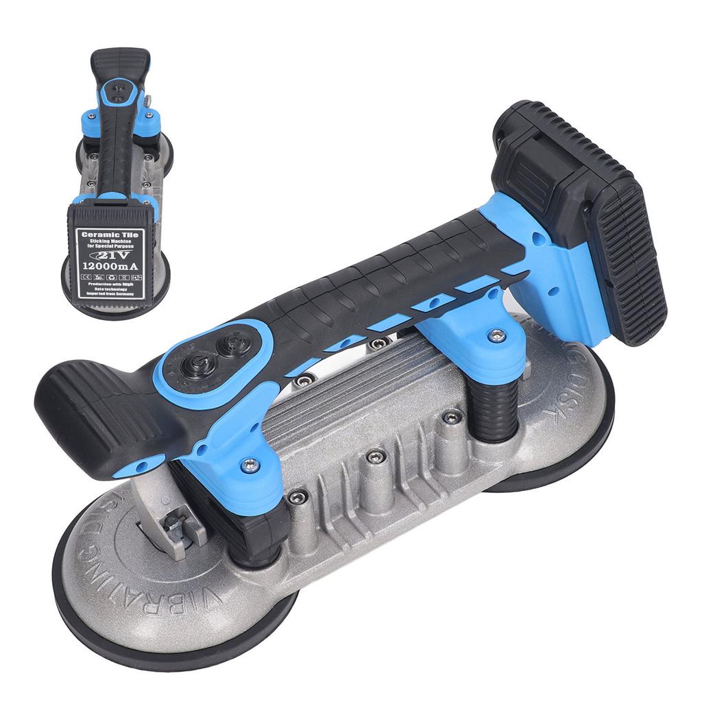 Вибратор для плитки с регулируемой мощностью и двойной присоской, экономящий усилия при укладке плитки