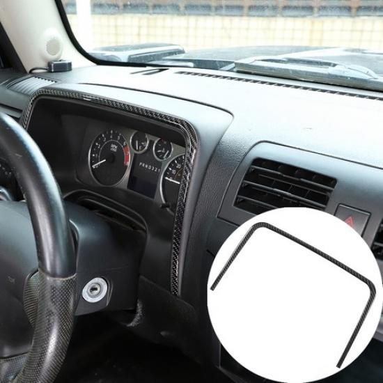 Наклейка-молдинг на панель приборов из углеродного волокна для Hummer H3 2005-09