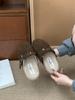 3 см увеличение внутренней высоты толстоподошвенные Birkenstocks женские бархатные осенне-зимние новые Мори ретро уродливые милые туфли-полушлепанцы с закрытым носком