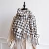 NEW Luxury Cashmere Women Plaid Scarf Winter Warm Shawl and Wrap Bandana Pashmina Long Tassel Female Foulard Thick Blanket