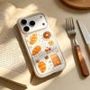 Круассан подходит для чехла от падения для мобильного телефона iPhone17 весенний Huawei OPPO контрастного цвета vivo Apple 16promax