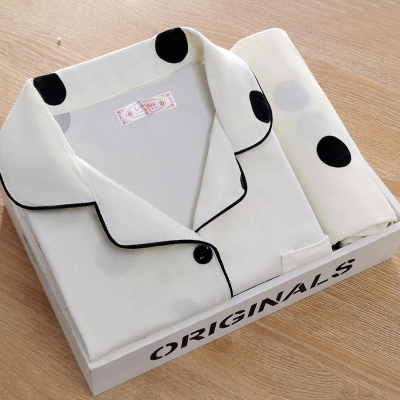 Женская пижама из двух частей, весенне-осенняя японская пижама, женские брюки из искусственного хлопка с длинными рукавами, комплект домашней одежды