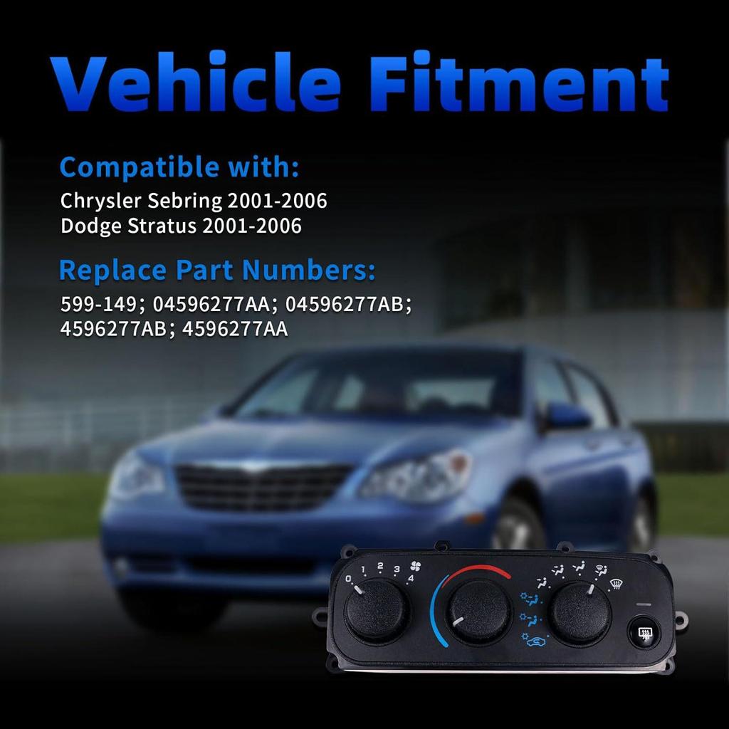 Переключатель панели климат-контроля кондиционера Chrysler & Dodge, модель 599-149.