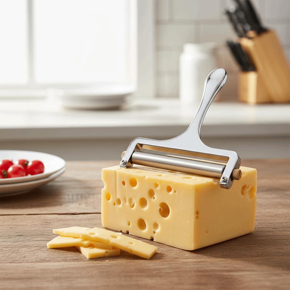 with Replacement Wire Cheese Slicer Adjustable Thickness Cheese Block Grater Cheese Cutter Cheddar
