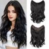 Синтетическая голова полупарик V-образный клип накладные волосы один кусок длинный толстый шиньон большой волнистый шиньон для женщин