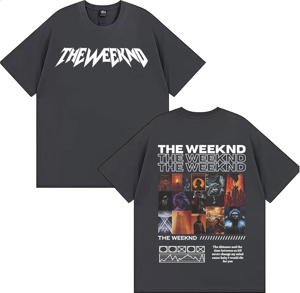 The Weeknd After Hours Til Dawn Album Cover Tee Shirt Men Women Harajuku Fashion Gothic T-shirt High Quality 100% Cotton T Shirt
