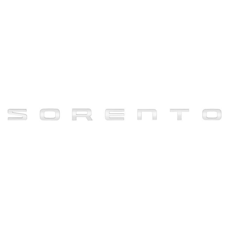 CZFB5 3D ABS SORENTO Letter Logo Rear Bumper Tail Trunk Sticker Car Styling For KIA Sorento 2004-2020 2021 Auto Accessories