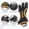 Archery Finger Tab Glove Faux Leather Three Finger Protector Hand Guard Shoot Hunting