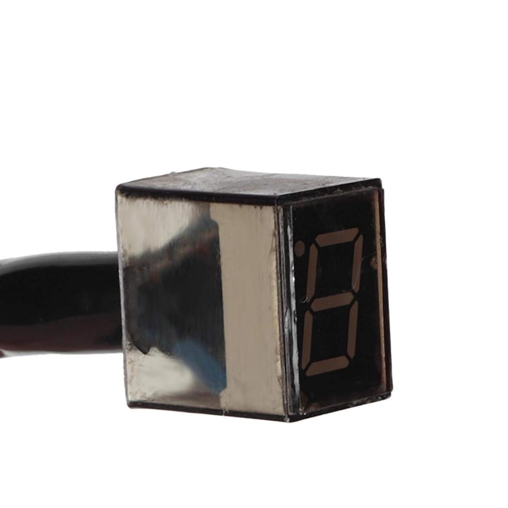 Motorcycle Gear Indicator, Universal Waterproof LED Digital Gear Indicator Speed Shift Clutch Lever Sensor Accessory