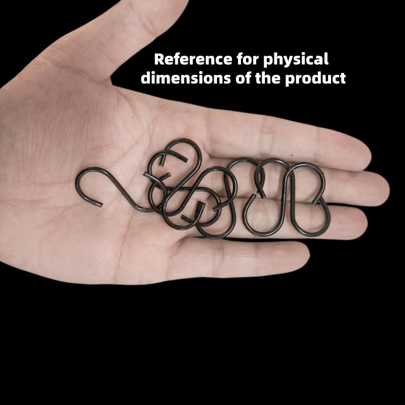 40pcs Durable heavy-duty metal S The hook is easy to install, anti-slip, and resistant to corrosion. Its modern design is suitable for plants,