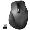 Elecom Wireless Mouse (Receiver Included), Medium Size, 5 Buttons (Back and Forward Buttons), Blue LED, Perfect Grip, Black, M-XGM10DBBK