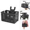 Folding Bike Basket Detachable Plastic Bike Handlebar Front Basket Bicycle Rear Rack Hanging Basket Cycle Cargo Carrier